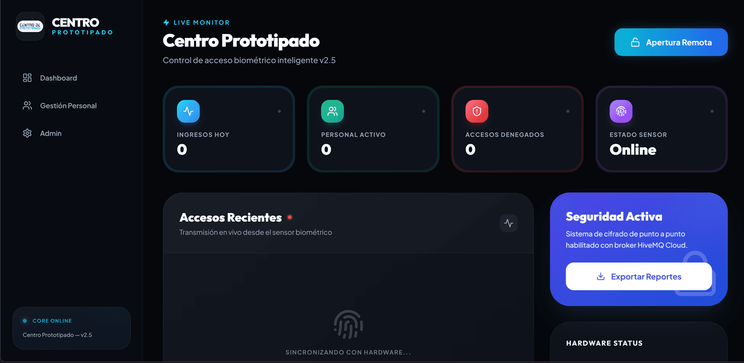 Control de acceso biométrico