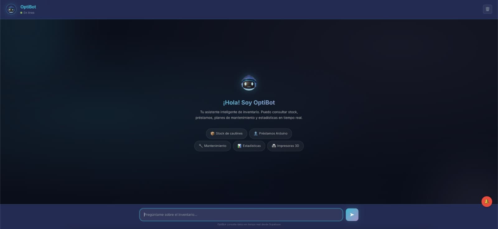 OptiBot – Asistente Inteligente de Inventario